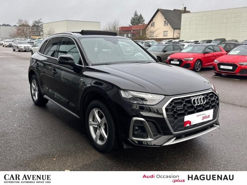 Used AUDI Q5 50 TFSI e 299 S line quattro S tronic 7 / Toit Panoramique / Virtual Cockpit / Caméra / Matrix LE 2023 Noir Mythic métallisé € 48989 in Haguenau