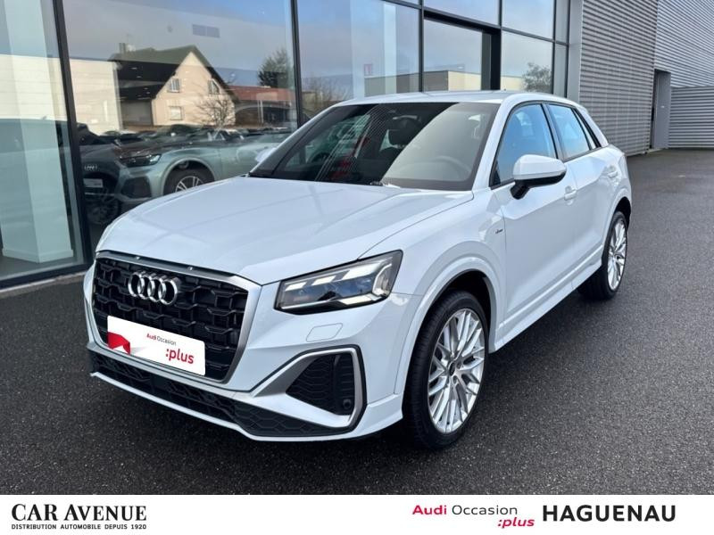Used AUDI Q2 35 TDI 150 S line S tronic 7 MATRIX LED HAYON ELEC ECLAIRAGE MULTICOLORE JANTES 19' AUDI SPORT SM 2024 Blanc Glacier métallisé € 35989 in Haguenau
