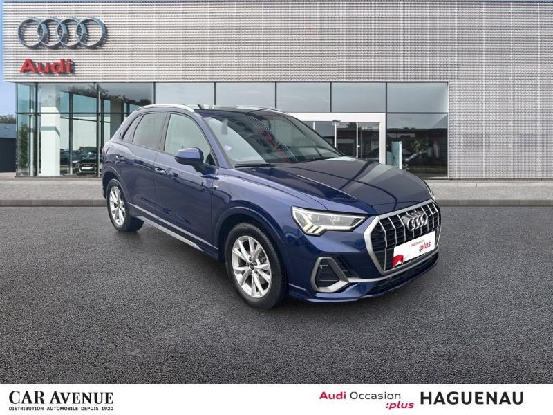Used AUDI Q3 35 TFSI 150 S line S tronic 7 CAMERA RETRO ELEC GPS HAYON ELECTRIQUE LED  ASSISTANT FEUX DE ROUTE 2022 Bleu Navarre métallisé € 34989 in Haguenau