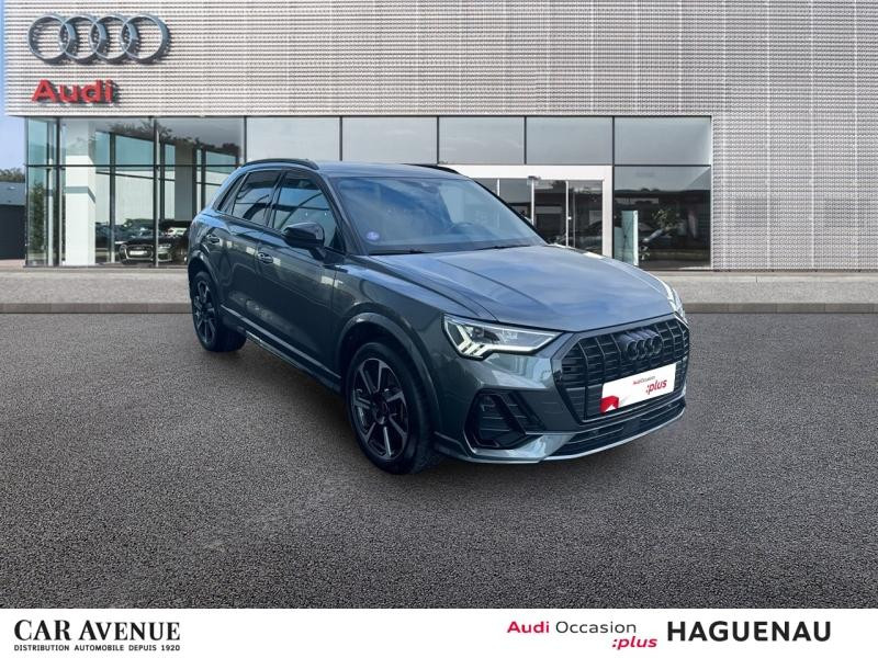 Occasion AUDI Q3 45 TFSI e 245 S line S tronic 6 CAMERA SIEGES AV CHAUFFANTS ATTELAGE HAYON ELEC JANTES 19' PACK E 2024 Gris Daytona nacré 43989 € à Haguenau
