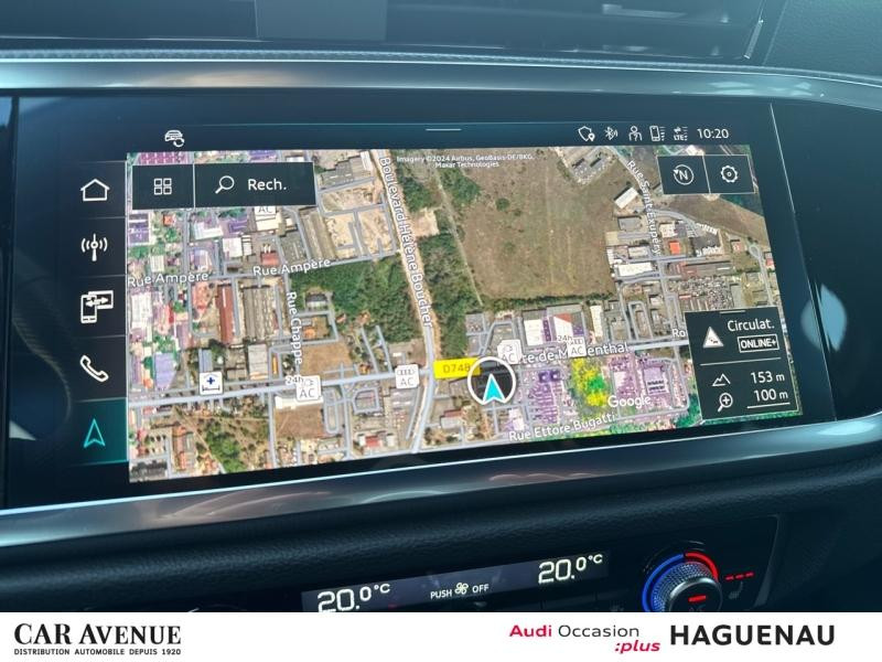 Occasion AUDI Q3 45 TFSI e 245 S line S tronic 6 CAMERA SIEGES AV CHAUFFANTS ATTELAGE HAYON ELEC JANTES 19' PACK E 2024 Gris Daytona nacré 43989 € à Haguenau