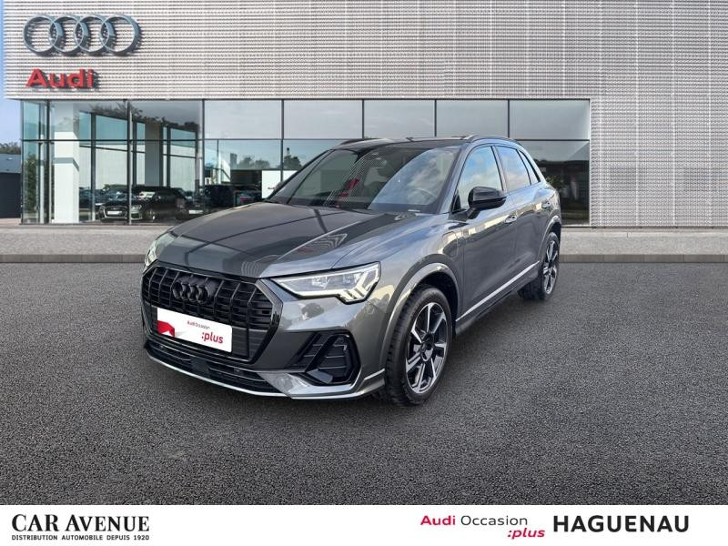 Occasion AUDI Q3 45 TFSI e 245 S line S tronic 6 CAMERA SIEGES AV CHAUFFANTS ATTELAGE HAYON ELEC JANTES 19' PACK E 2024 Gris Daytona nacré 43989 € à Haguenau