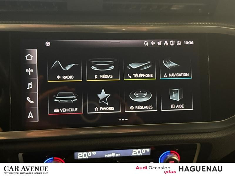 Occasion AUDI Q3 35 TFSI 150 S line S tronic 7 CAMERA RETRO ELEC GPS HAYON ELECTRIQUE LED  ASSISTANT FEUX DE ROUTE 2022 Bleu Navarre métallisé 34889 € à Haguenau