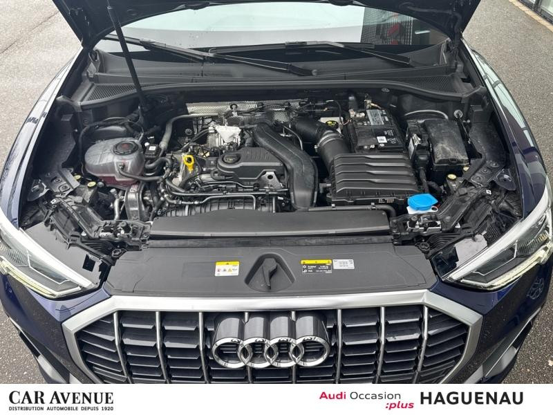Occasion AUDI Q3 35 TFSI 150 S line S tronic 7 CAMERA RETRO ELEC GPS HAYON ELECTRIQUE LED  ASSISTANT FEUX DE ROUTE 2022 Bleu Navarre métallisé 34889 € à Haguenau