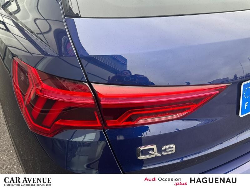 Occasion AUDI Q3 35 TFSI 150 S line S tronic 7 CAMERA RETRO ELEC GPS HAYON ELECTRIQUE LED  ASSISTANT FEUX DE ROUTE 2022 Bleu Navarre métallisé 34889 € à Haguenau