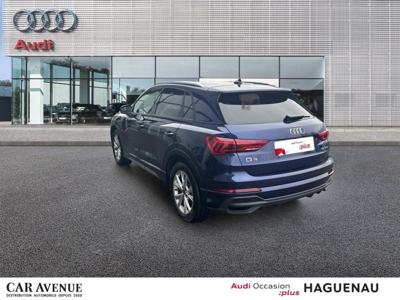 Occasion AUDI Q3 35 TFSI 150 S line S tronic 7 CAMERA RETRO ELEC GPS HAYON ELECTRIQUE LED  ASSISTANT FEUX DE ROUTE 2022 Bleu Navarre métallisé 34889 € à Haguenau