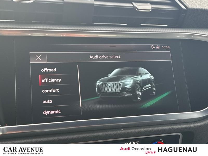 Used AUDI Q3 Sportback 35 TFSI 150 Design S tronic 7 PACK EXT S-LINE SMARTPHONE INTERFACE SIEGES AV CHAUFFANTS 2020 Noir Mythic métallisé € 32489 in Haguenau
