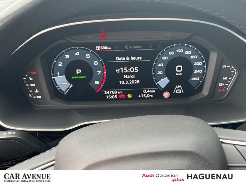 Used AUDI Q3 Sportback 35 TFSI 150 Design S tronic 7 PACK EXT S-LINE SMARTPHONE INTERFACE SIEGES AV CHAUFFANTS 2020 Noir Mythic métallisé € 32489 in Haguenau