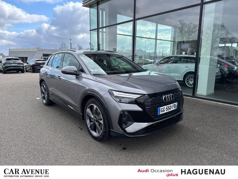 Occasion AUDI Q4 e-tron 40 e-tron 204 S line SMARTPHONE INTERFACE AFFICHAGE TETE HAUTE SIEGES AV CHAUFFANTS SUSPEN 2022 Gris Typhon métallisé 33989 € à Haguenau