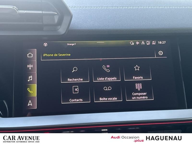 Occasion AUDI A3 Sportback 30 TFSI 110 Mild Hybrid S line S tronic 7 CAMERA LED AVEC CLIGNOTANTS DYNAMIQUES ECLAIR 2021 Blanc 24989 € à Haguenau