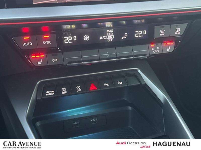 Occasion AUDI A3 Sportback 30 TFSI 110 Mild Hybrid S line S tronic 7 CAMERA LED AVEC CLIGNOTANTS DYNAMIQUES ECLAIR 2021 Blanc 24989 € à Haguenau
