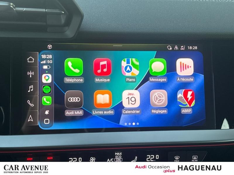 Occasion AUDI A3 Sportback 30 TFSI 110 Mild Hybrid S line S tronic 7 CAMERA LED AVEC CLIGNOTANTS DYNAMIQUES ECLAIR 2021 Blanc 24989 € à Haguenau