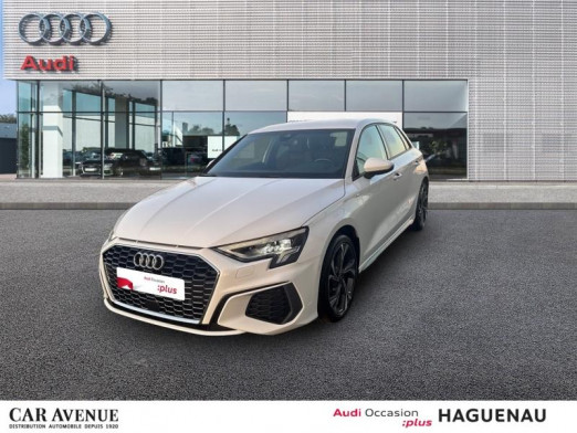Occasion AUDI A3 Sportback 30 TFSI 110 Mild Hybrid S line S tronic 7 CAMERA LED AVEC CLIGNOTANTS DYNAMIQUES ECLAIR 2021 Blanc 24 989 € à Haguenau