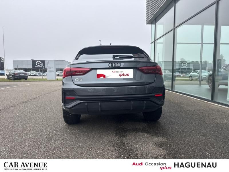 Occasion AUDI Q3 Sportback 45 TFSI e 245 S line S tronic 6 CAMERA 360° JANTES 19' TITANE ECLAIRAGE MULTICOLORE SMA 2022 Gris Daytona nacré 36789 € à Haguenau