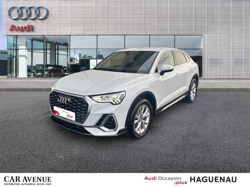 Occasion AUDI Q3 Sportback 35 TFSI 150 S line S tronic 7 CAMERA DE RECUL LEDS VOLANT MEPLAT AVEC PALETTES 2020 Blanc Glacier métallisé 29989 € à Haguenau