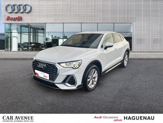 Occasion AUDI Q3 Sportback 35 TFSI 150 S line S tronic 7 CAMERA DE RECUL LEDS VOLANT MEPLAT AVEC PALETTES 2020 Blanc Glacier métallisé 29 989 € à Haguenau