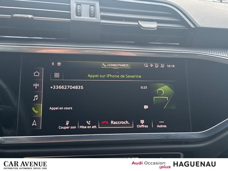 Occasion AUDI Q3 Sportback 35 TFSI 150 S line S tronic 7 CAMERA DE RECUL LEDS VOLANT MEPLAT AVEC PALETTES 2020 Blanc Glacier métallisé 29989 € à Haguenau