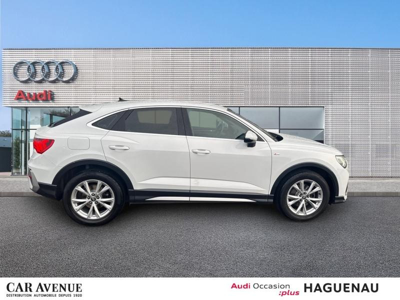 Occasion AUDI Q3 Sportback 35 TFSI 150 S line S tronic 7 CAMERA DE RECUL LEDS VOLANT MEPLAT AVEC PALETTES 2020 Blanc Glacier métallisé 29989 € à Haguenau