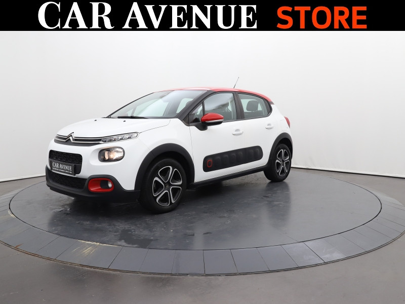 Occasion CITROEN C3 1.2 PureTech 83ch S&S Shine 130g 2020 Blanc Banquise (O) - Rouge Aden 10490 € à Lesménils