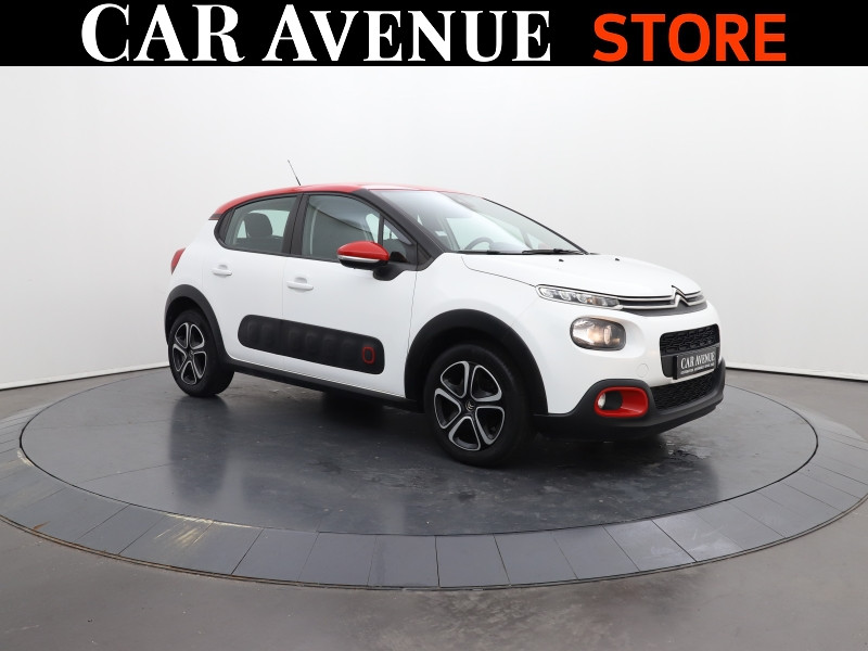 Occasion CITROEN C3 1.2 PureTech 83ch S&S Shine 130g 2020 Blanc Banquise (O) - Rouge Aden 10490 € à Lesménils