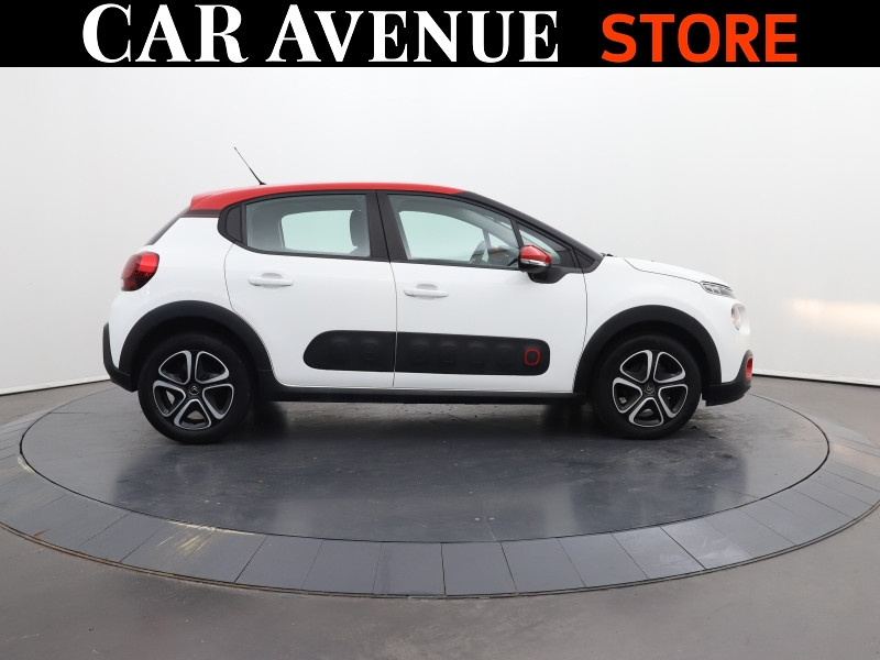 Occasion CITROEN C3 1.2 PureTech 83ch S&S Shine 130g 2020 Blanc Banquise (O) - Rouge Aden 13490 € à Lesménils