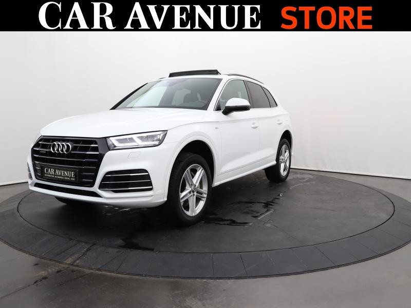 Occasion AUDI Q5 55 TFSI e 367ch S line quattro S tronic 7 Euro6d-T 15cv 2020 Blanc Glacier 41990 € à Lesménils