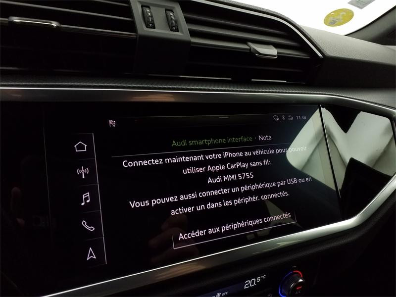 Used AUDI Q3 35 TDI 150ch S line quattro S tronic 7 2020 Noir Mythic métallisé € 32490 in Lesménils