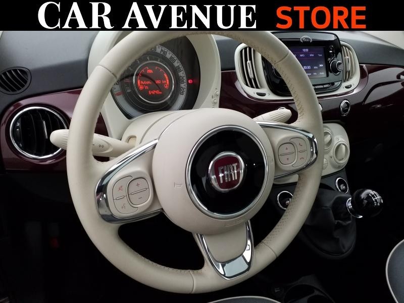 Used FIAT 500 1.2 8v 69ch Lounge 2018 Coloris Métal Opéra Bordeaux € 8990 in Lesménils