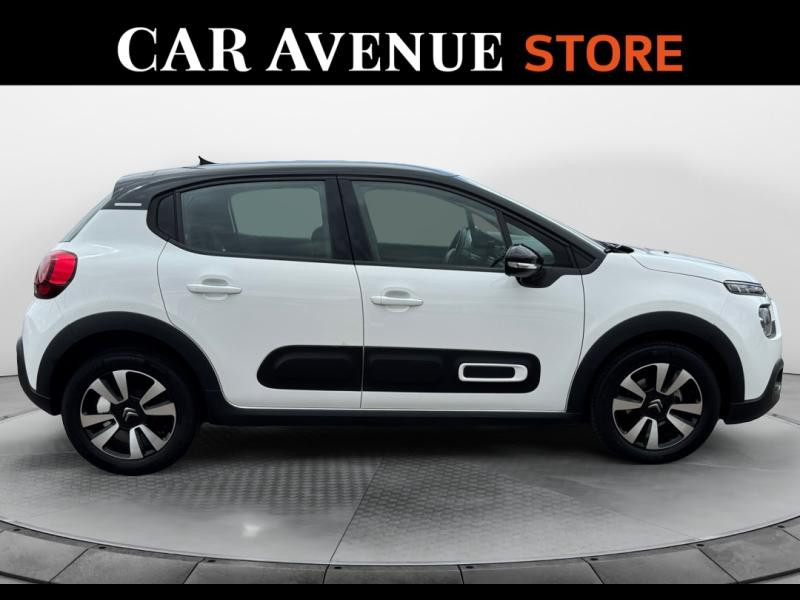 Occasion CITROEN C3 1.2 PureTech 83ch S&S Shine 2020 Blanc Banquise (O) - Noir Onyx 10490 € à Lesménils