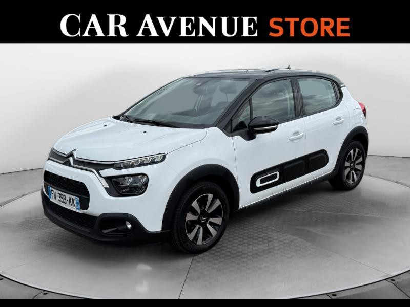 Occasion CITROEN C3 1.2 PureTech 83ch S&S Shine 2020 Blanc Banquise (O) - Noir Onyx 10490 € à Lesménils