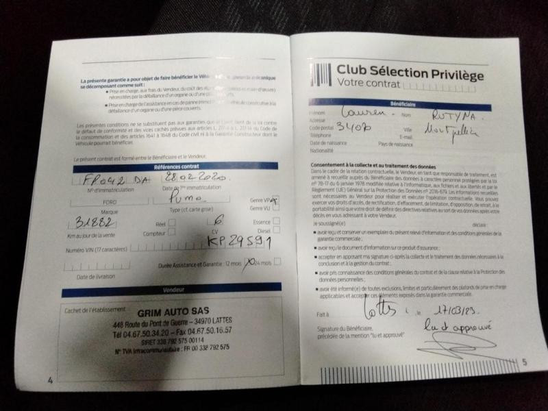 Occasion FORD Puma 1.0 EcoBoost 125ch mHEV Titanium 2020 Gris 14780 € à Lesménils