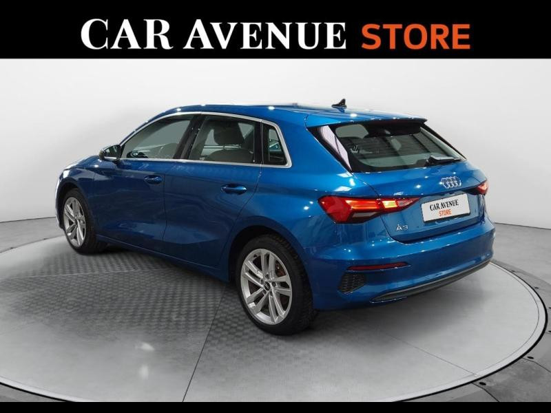 Occasion AUDI A3 Sportback 35 TFSI 150ch Mild Hybrid Design S tronic 7 2021 Bleu Atoll métallisé 22490 € à Lesménils