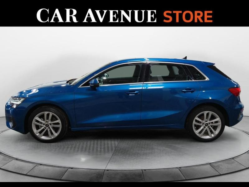 Occasion AUDI A3 Sportback 35 TFSI 150ch Mild Hybrid Design S tronic 7 2021 Bleu Atoll métallisé 22490 € à Lesménils