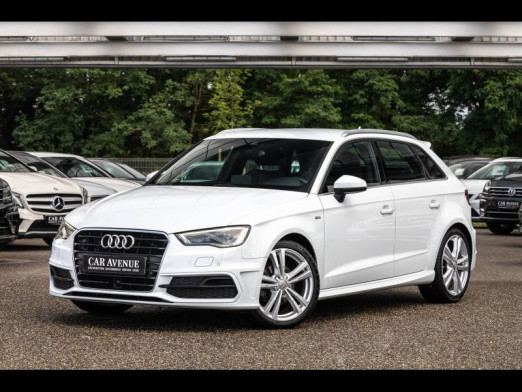 Used AUDI A3 Sportback 1.6 TDI 110 S line S tronic 7 Gps Led Garantie 1 an 2015 Blanc glacier € 19,490 in Mulhouse