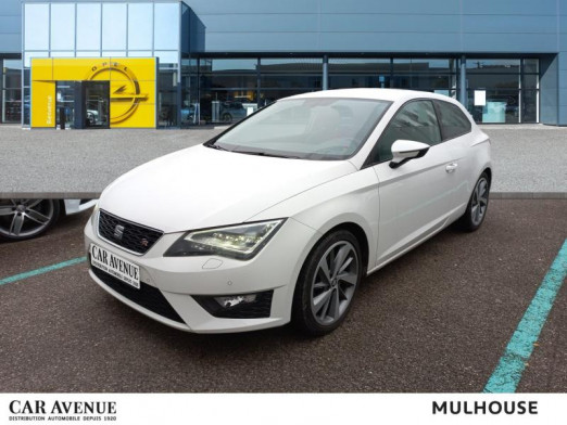 Occasion SEAT Leon SC Tdi 184 FR Bva Led Gps Radar av/ar Garantie 1 an 2015 Blanc Candy 18 987 € à Mulhouse