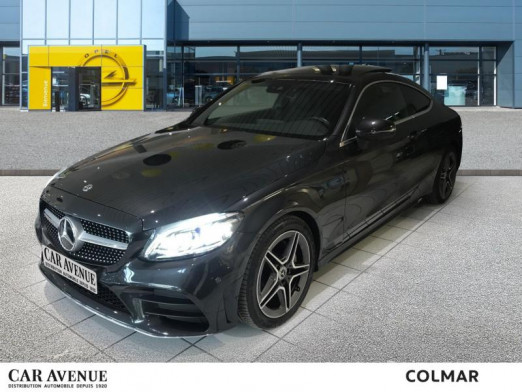 Occasion MERCEDES-BENZ Classe C Coupé 220 d 194 AMG Line 9G-Tro , Caméra 360, Toit ouvrant, GPS, Gtie 1an 2021 Noir 48 990 € à Colmar