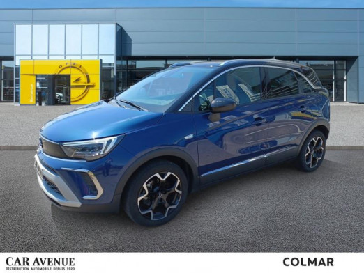 Occasion OPEL Crossland X 1.5 D 120 Ultimate BVA, Caméra, GPS, Carplay, Cuir/Alcantara, Gtie 1an 2022 Bleu 23 989 € à Colmar