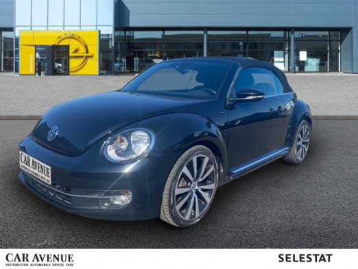 Occasion VOLKSWAGEN Coccinelle Cabriolet 2.0 TDI 150 Caméra Gps Régul Radar av/ar Garantie 1 an 2016 Noir Intense / Capote noire 22 990 € à Sélestat