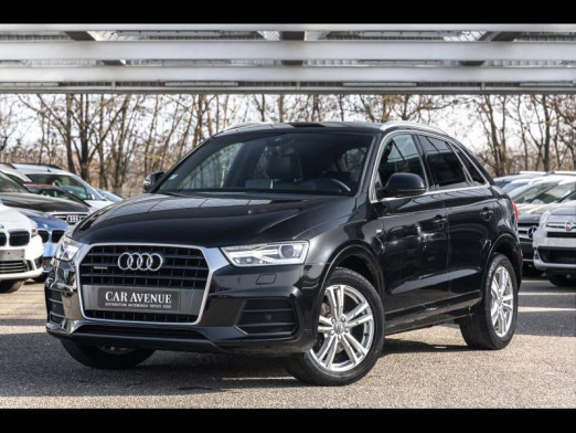 Used AUDI Q3 2.0 TDI 184 S line quattro S tronic 7 GPS Xenon Clim Pack hiver Garantie 1 an 2015 Noir brillant € 24,990 in Rosheim
