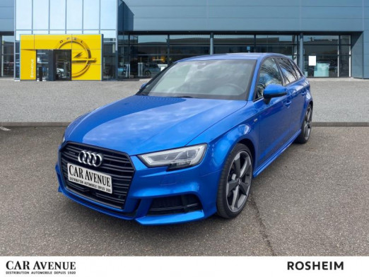 Occasion AUDI A3 Sportback 2.0 TDI 184 S line quattro BVAS 7 Xenon Régulateur adap. Caméra GPS Pack hiver Garantie 2017 Bleu Ara 31 490 € à Rosheim