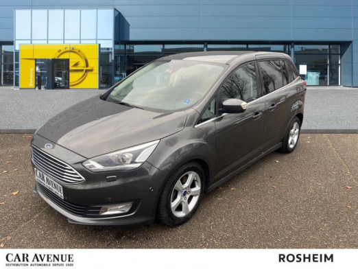 Occasion FORD Grand C-MAX 2.0 TDCi 170 BVA Titanium 7pl Caméra Xénon Park assist Pack Hiver Garantie 1 an 2016 Gris Lunaire 19 490 € à Rosheim