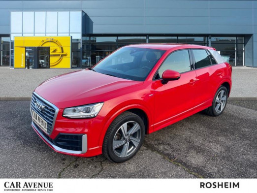 Occasion AUDI Q2 1.6 TDI 116 S line Tête haute ACC Cuir Full Led Radar AV/AR Pack hiver Garantie 1 an 2017 Rouge Tango 24 490 € à Rosheim