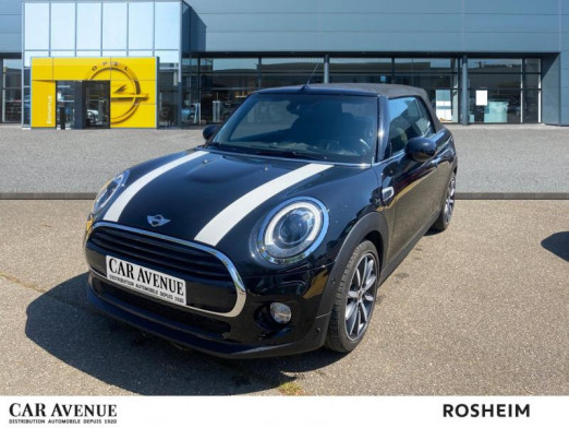 Occasion MINI Cabrio Cooper 136 Type Chili BVA6 1ère main Full Led Tête haute Semi cuir Caméra Régulateur Garantie 2016 Midnight Black 22 990 € à Rosheim