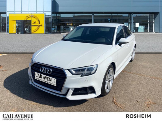 Occasion AUDI A3 Berline 35 TDI 150 type S line S tronic7 Full Led Radar AV/AR Régulateur Pack hiver GPS Clim Gara 2019 Blanc Ibis 24 490 € à Rosheim