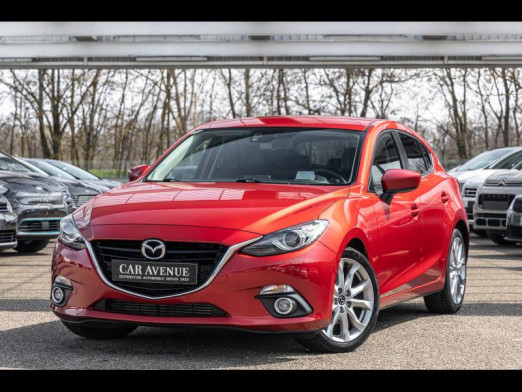 Occasion MAZDA Mazda 3 2.2 D 150 Sports Line BVA Bose Tete Haute Gps 2016 Soul Red Métallisé 16 990 € à Haguenau