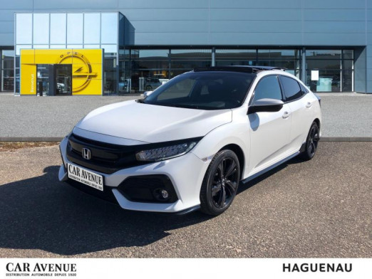 Occasion HONDA Civic 1.5 i-VTEC 182 Sport Plus / Gps / Caméra / Toit ouvrant 2018 Blanc Taffeta 23 990 € à Haguenau