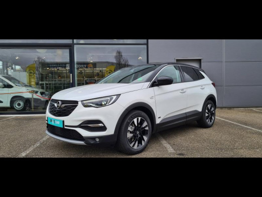 Used OPEL Grandland X Hybrid 225 Elegance Bus GPS CAMERA CARPLAY 2021 Toit+rétros ext noir/Blanc Jade € 33,690 in Monswiller