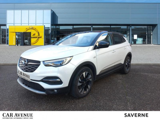 Occasion OPEL Grandland X 1.5 D 130 Ultimate BVA8 Gps Camera Siège Cuir électrique à mémoire 2021 Toit+rétros ext noir/Blanc Jade 28 990 € à Monswiller