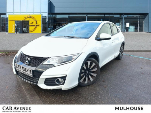 Occasion HONDA Civic 142 Élégance Gps Led Caméra Garantie 1 an 2016 Blanc Orchidée 16 590 € à Mulhouse