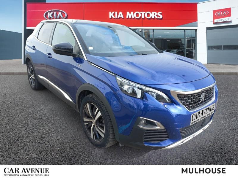 Occasion PEUGEOT 3008 130 Bvm6 Gt line Bvm6 Gps Caméra Radar Carplay Garantie 1 an 2018 Bleu Magnetic (M) 22990 € à Mulhouse